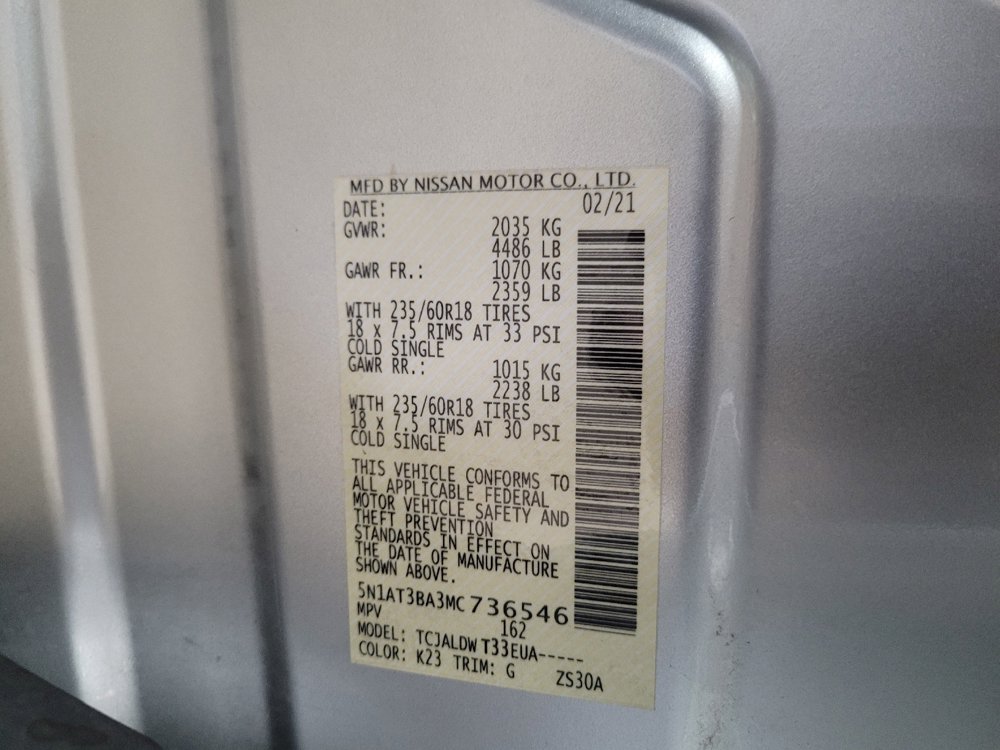 Used 2021 Nissan Rogue SV FWD image 33