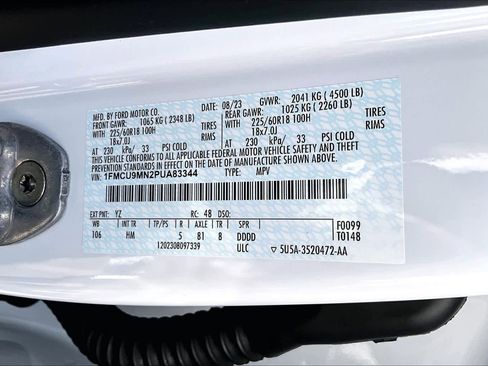 Certified 2023 Ford Escape ST-Line w/ Tech Pack #1 image 34