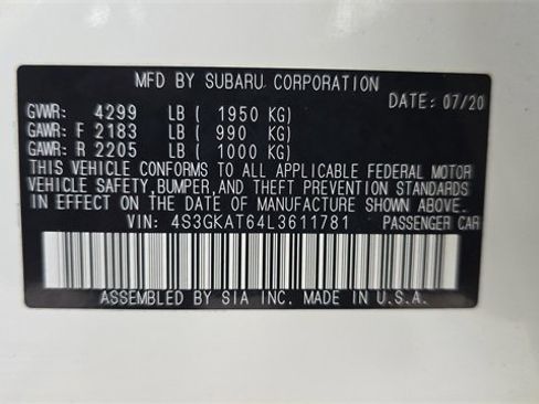 Used 2020 Subaru Impreza 2.0i Limited image 31