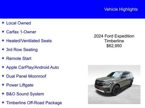 Certified 2024 Ford Expedition Timberline AWD/4WD image 2