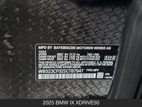 Used 2025 BMW iX xDrive50 AWD/4WD image 27