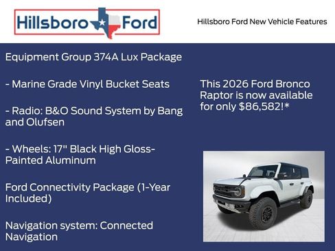 New 2026 Ford Bronco Raptor AWD/4WD image 5