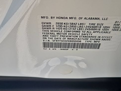 Certified 2019 Honda Pilot EX image 14