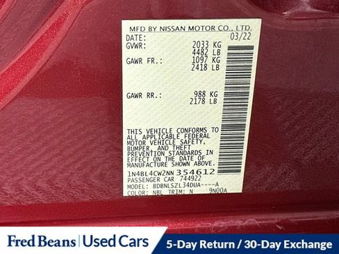 Used 2022 Nissan Altima 2.5 SR AWD/4WD image 36
