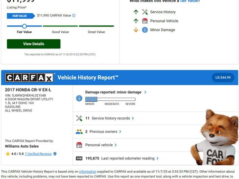 Used 2017 Honda CR-V EX-L image 3