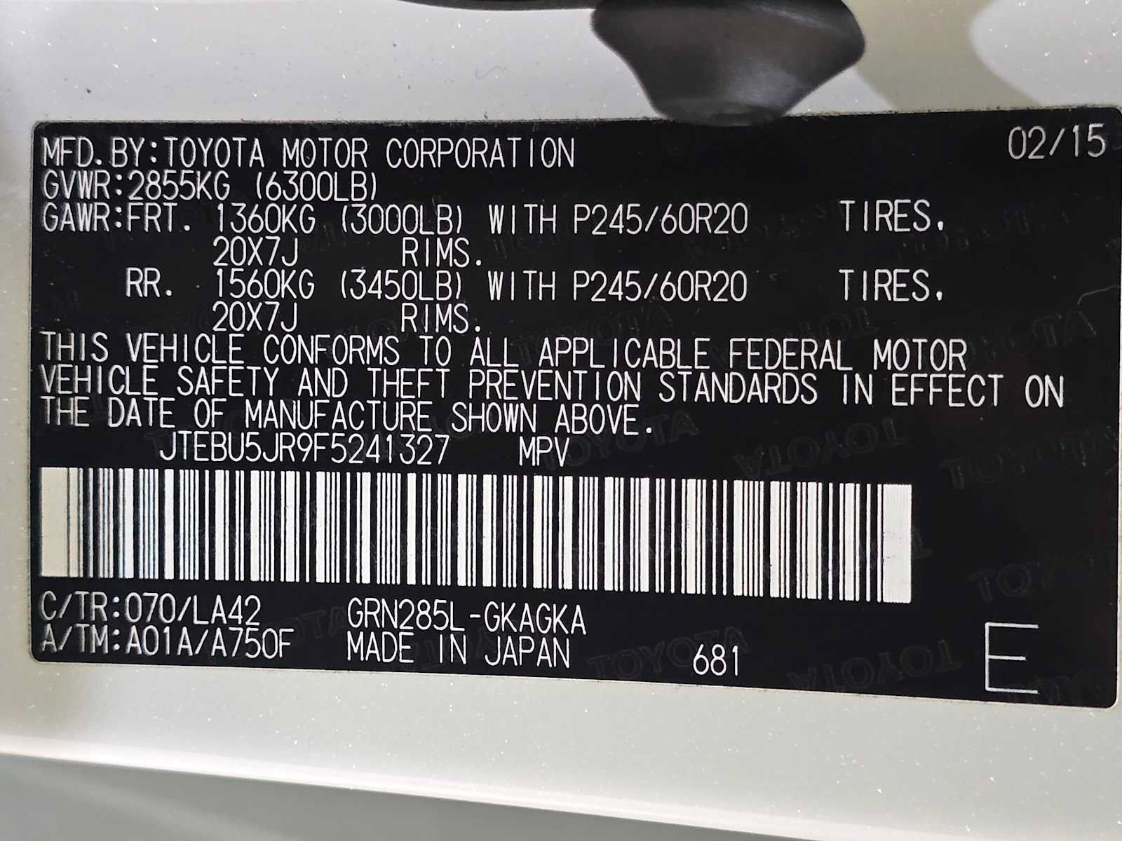 Used 2015 Toyota 4Runner Limited AWD/4WD image 32