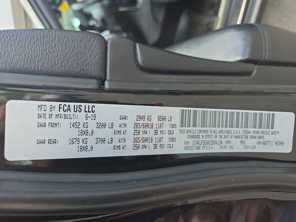 Certified 2019 Jeep Grand Cherokee Limited AWD/4WD image 19