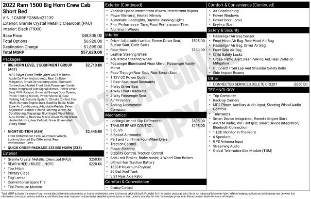 Used 2022 RAM 1500 Big Horn AWD/4WD image 2