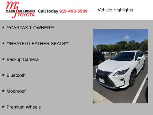 Used 2018 Lexus RX 350 FWD w/ Premium Package image 5