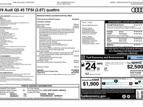 Used 2019 Audi Q5 2.0T Premium Plus AWD/4WD image 2