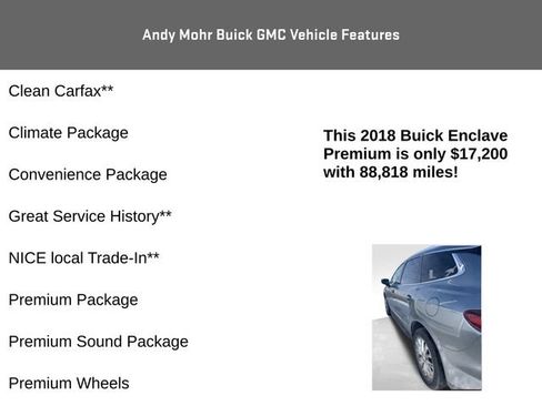 Used 2018 Buick Enclave Premium w/ Experience Buick Package image 8