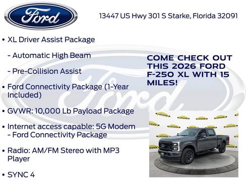 New 2026 Ford F250 XL w/ STX Appearance Package AWD/4WD image 25