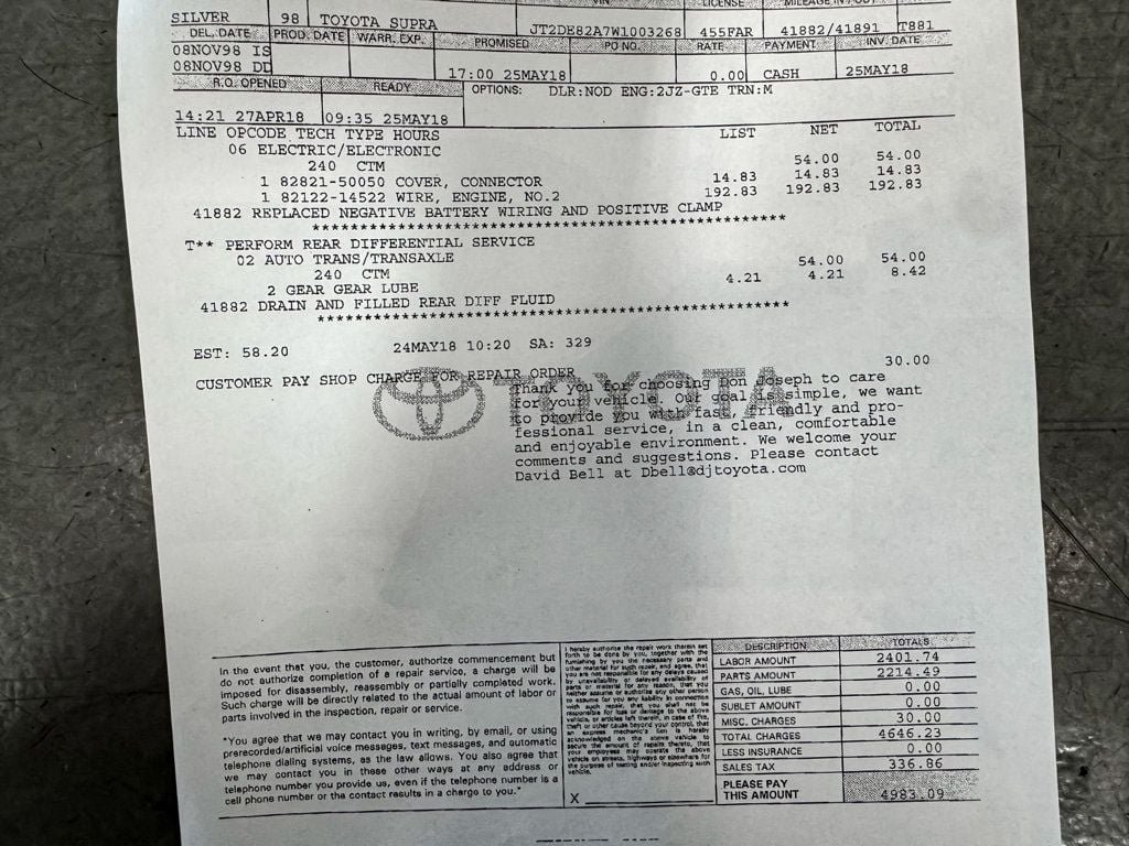Used 1998 Toyota Supra Turbo RWD image 96
