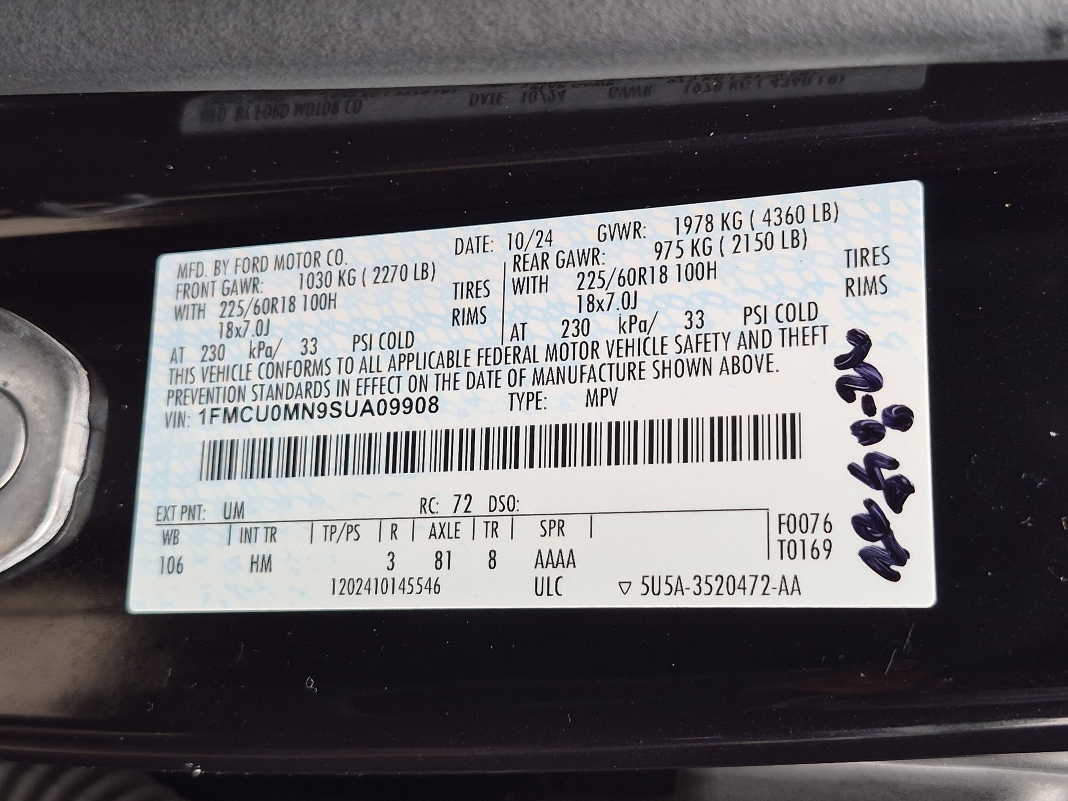 Used 2025 Ford Escape ST-Line FWD image 24