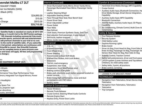Used 2013 Chevrolet Malibu LT image 2