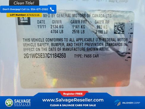 Used 2012 Chevrolet Impala LTZ image 16