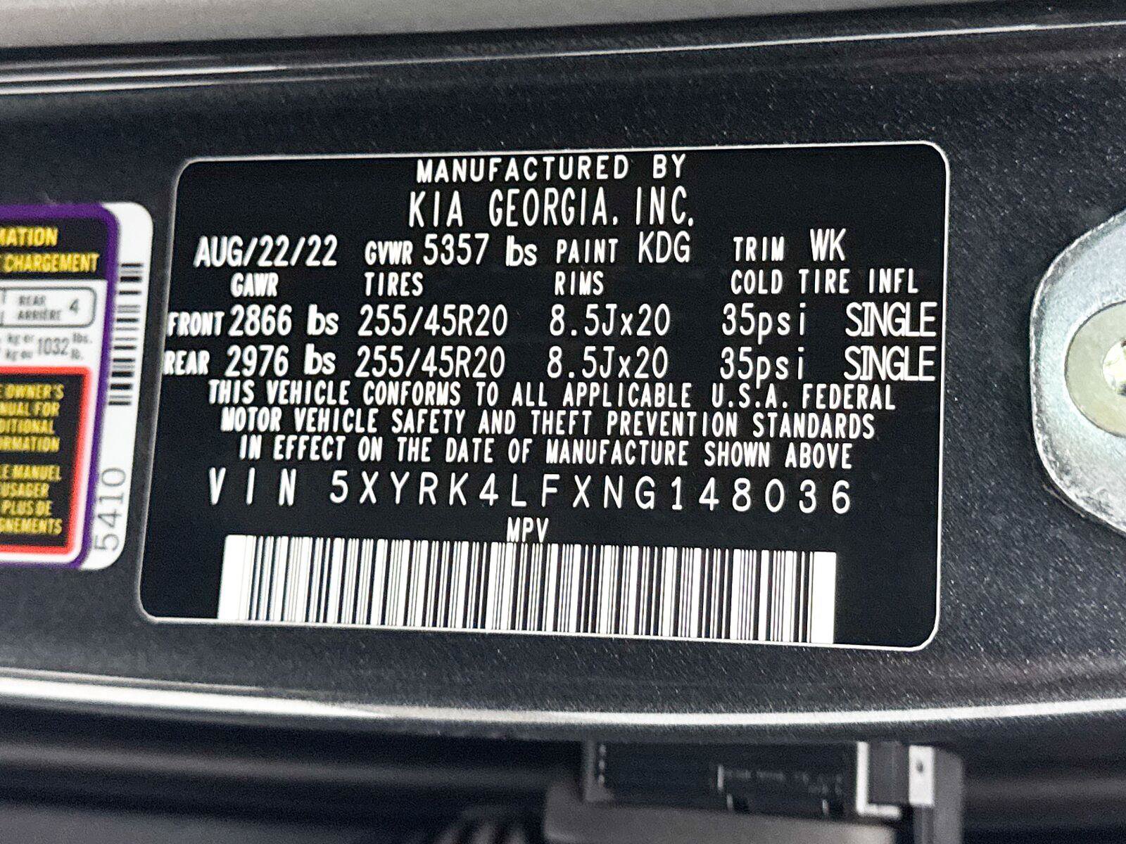 Used 2022 Kia Sorento SX FWD image 41