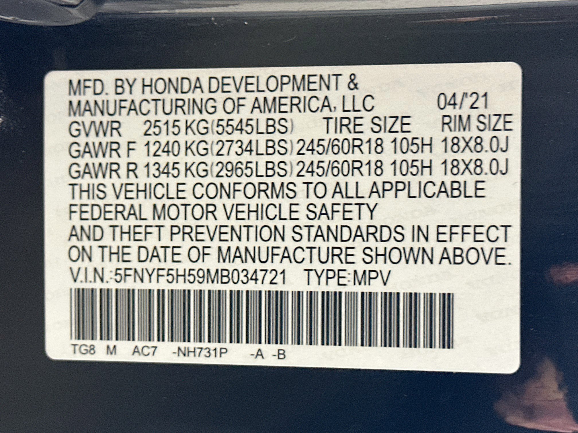 Used 2021 Honda Pilot EX-L image 12