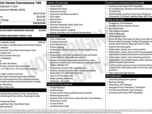 Used 2016 Buick Verano Convenience image 1