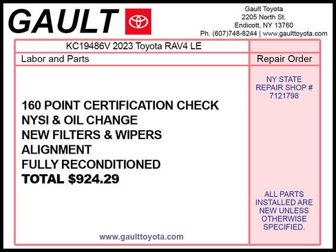 Certified 2023 Toyota RAV4 LE AWD/4WD image 2