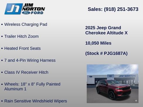 Used 2025 Jeep Grand Cherokee Altitude AWD/4WD image 41