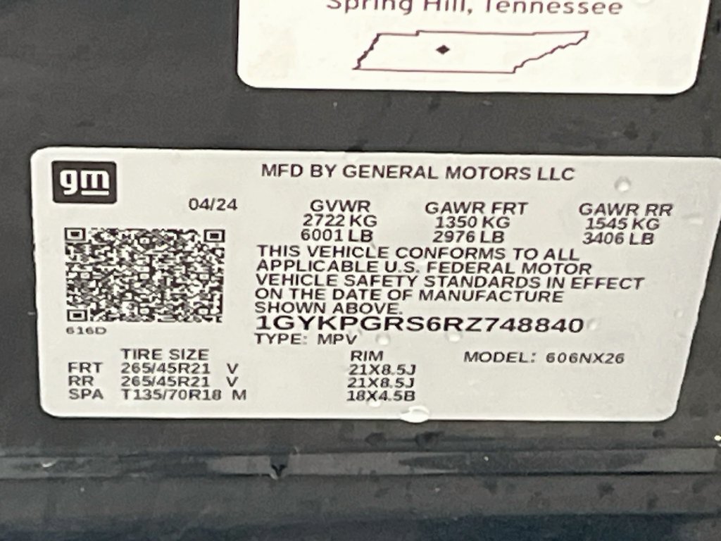Used 2024 Cadillac XT6 Sport w/ Technology Package AWD/4WD image 35