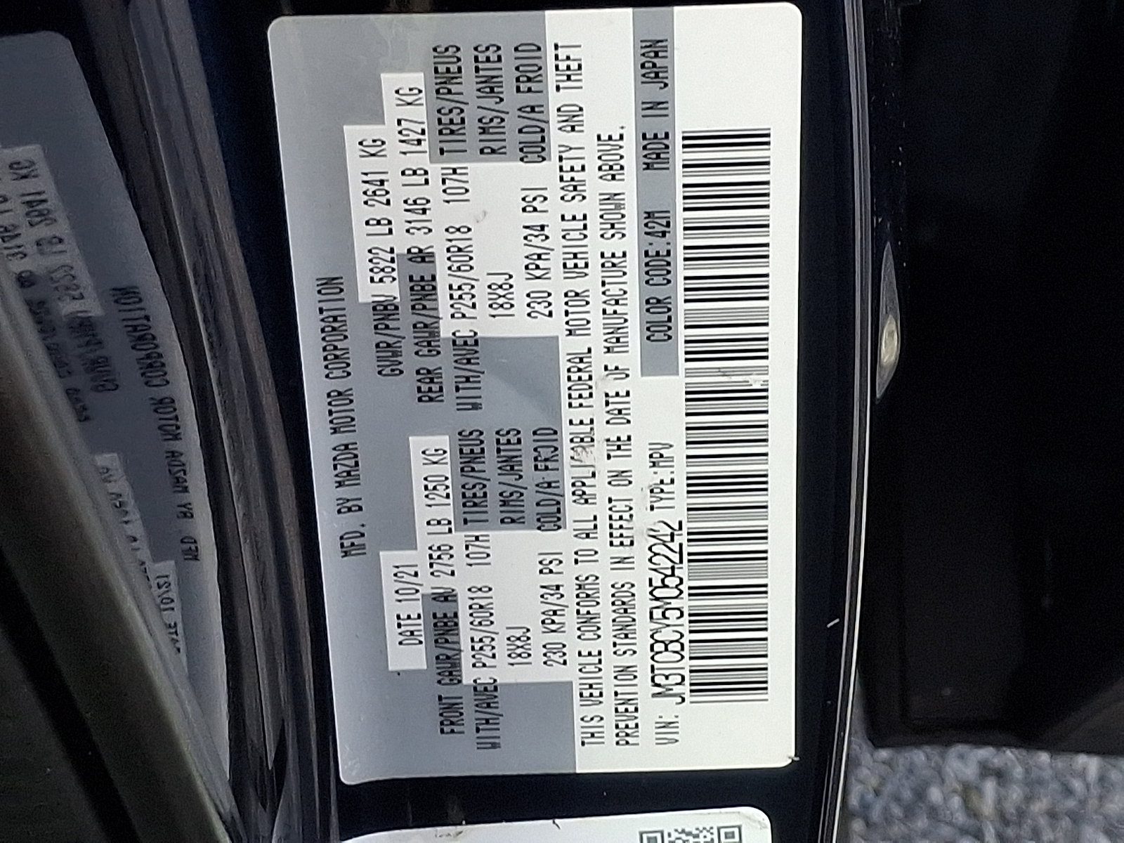 Used 2021 MAZDA CX-9 Touring AWD/4WD image 27