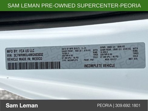 Used 2021 RAM 5500 Tradesman RWD image 26