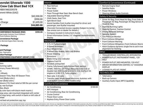 Used 2021 Chevrolet Silverado 1500 Custom w/ Safety Confidence Package AWD/4WD image 5