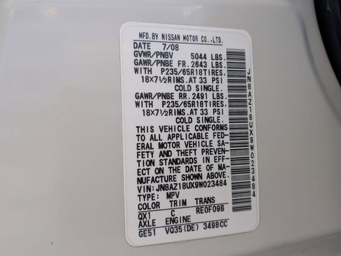 Used 2009 Nissan Murano SL w/ Leather Pkg image 33