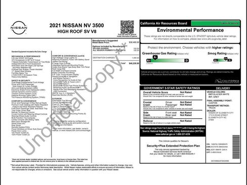Used 2021 Nissan NV 3500 SV image 9