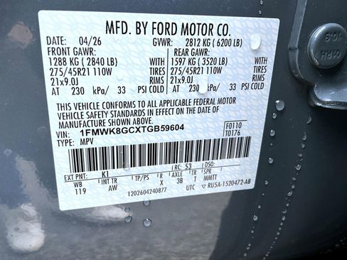New 2026 Ford Explorer ST w/ Sun And Sound Package AWD/4WD image 28