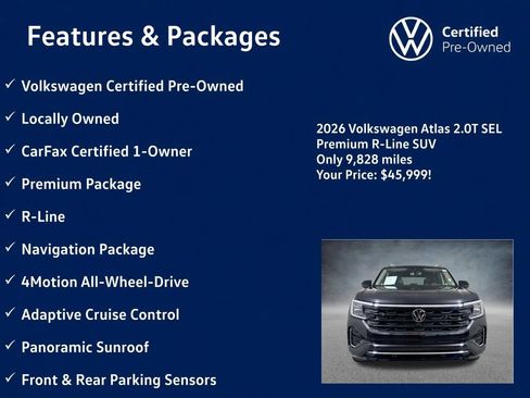 Used 2026 Volkswagen Atlas SEL Premium R-Line AWD/4WD image 5