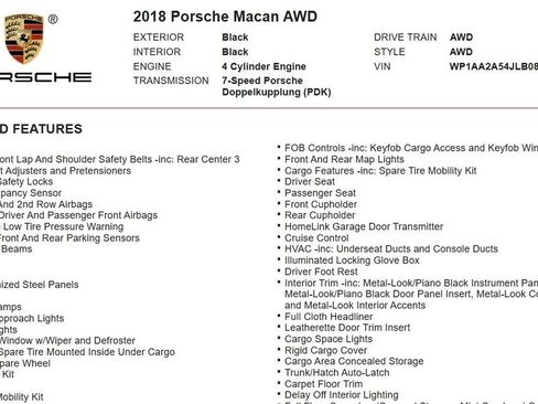 Used 2018 Porsche Macan AWD/4WD image 17