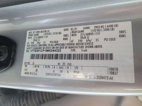 Used 2021 Ford F150 XL w/ STX Appearance Package RWD image 33