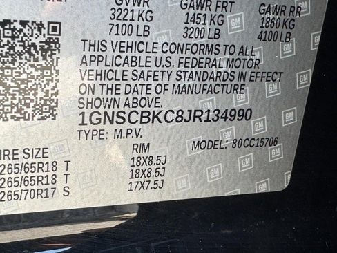 Used 2018 Chevrolet Tahoe LT RWD image 29