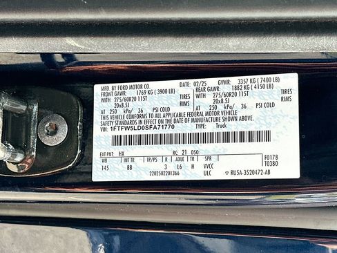 Certified 2025 Ford F150 Lariat w/ Equipment Group 501A Mid image 27