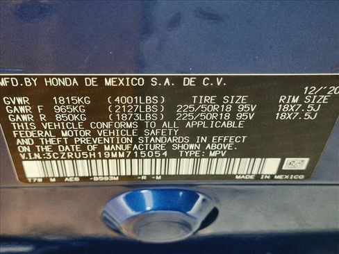 Certified 2021 Honda HR-V Sport image 23