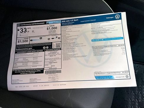 New 2026 Volkswagen Jetta Sport FWD image 18