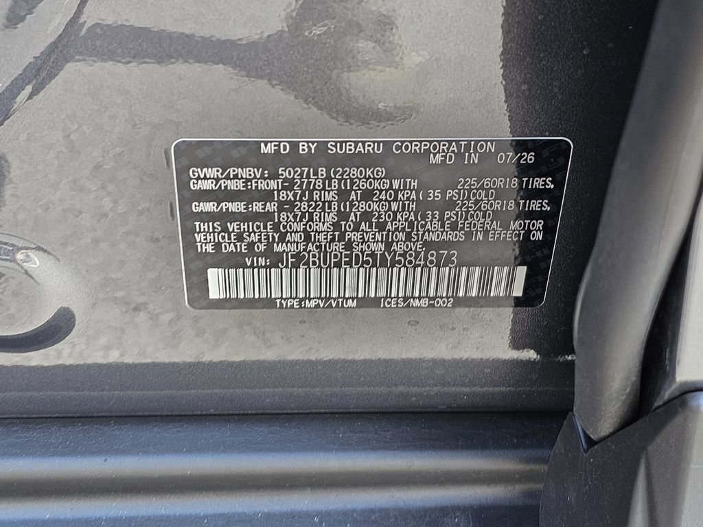 New 2026 Subaru Outback Touring AWD/4WD image 32