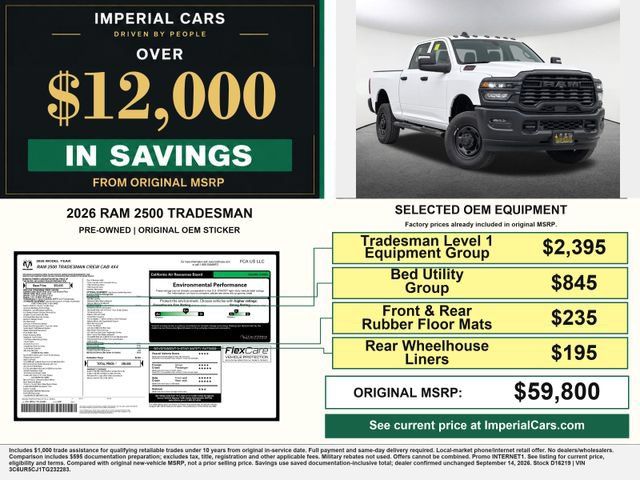 Used 2026 RAM 2500 Tradesman AWD/4WD image 6