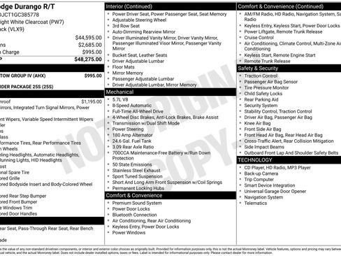 Used 2016 Dodge Durango R/T w/ Trailer Tow Group IV image 1