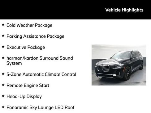 Used 2020 BMW X7 xDrive40i w/ Executive Package AWD/4WD image 5