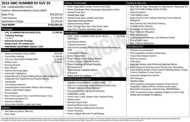 Used 2024 GMC Hummer EV 2X w/ LPO, Illumination Package AWD/4WD image 2