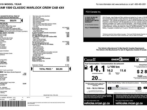 Used 2019 RAM 1500 Warlock AWD/4WD image 2