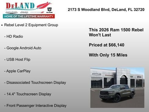 New 2026 RAM 1500 Rebel w/ Rebel Level 2 Equipment Group image 30