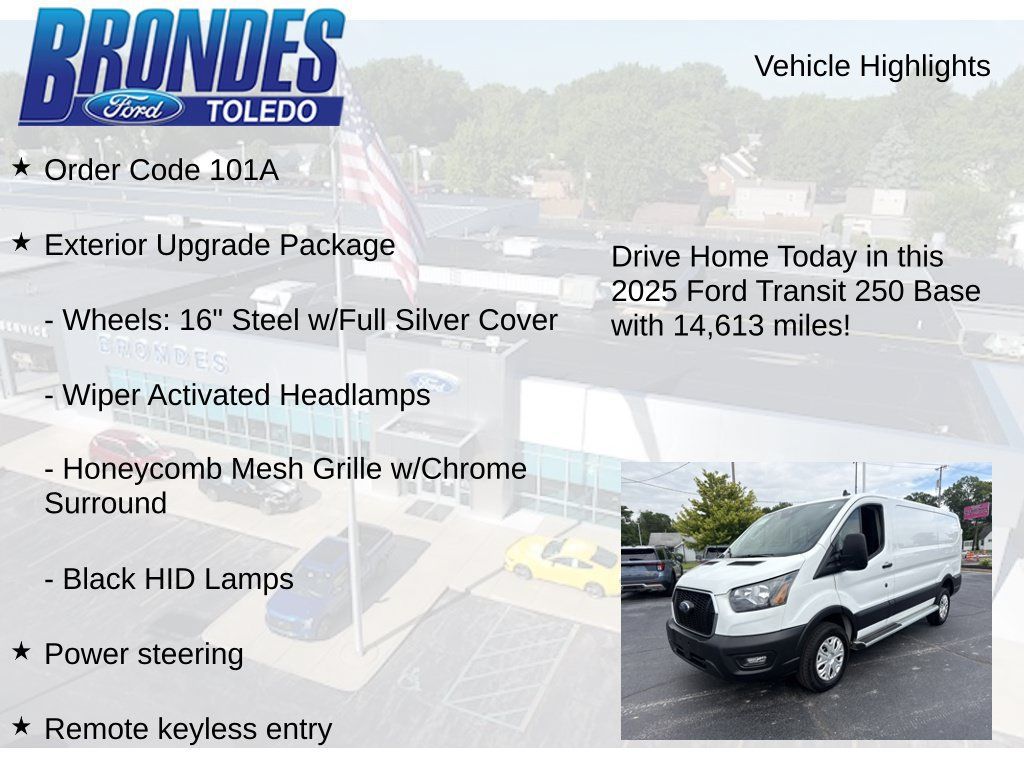 Used 2025 Ford Transit 250 Low Roof w/ Exterior Upgrade Package RWD image 5