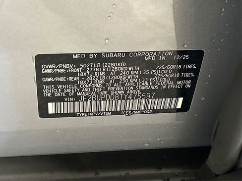 New 2026 Subaru Outback Limited AWD/4WD image 16