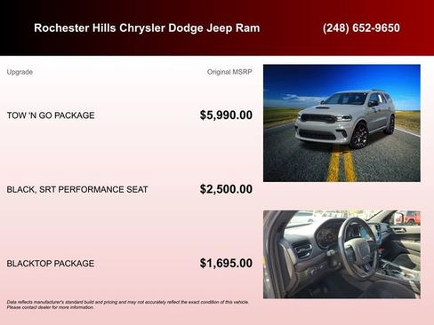 Certified 2023 Dodge Durango R/T w/ Tow 'N Go Package AWD/4WD image 6