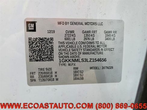 Used 2020 GMC Acadia SLT w/ LPO, Cargo Package FWD image 13